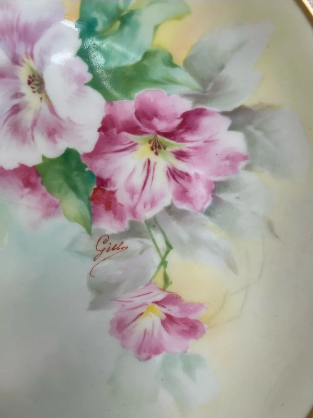 Limoges Green-Stamped Porcelain Mark
